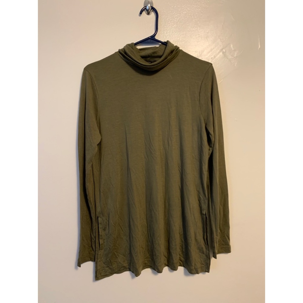 NWT J.Crew Army Green long sleeve top